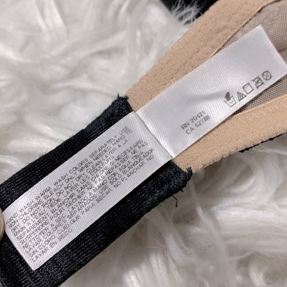 WACOAL black lace overlay push-up bra size 32C - Picture 5 of 7